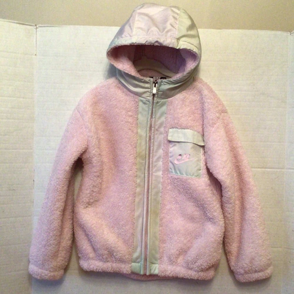 Nike Girl’s Outerwear Soft Fleece Zip up Hoodie with Pocket